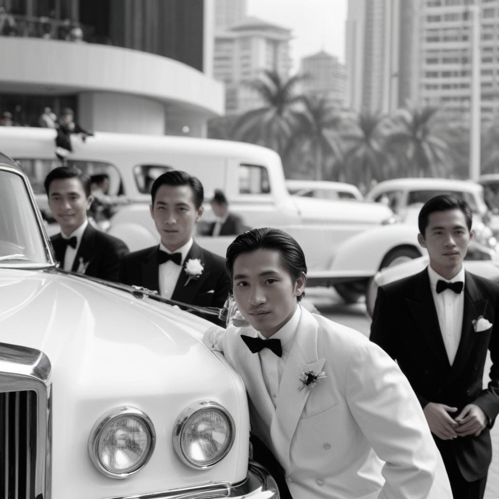 pikaso_reimagine_A-black-and-white-vintage-limousine-in-the-foregro